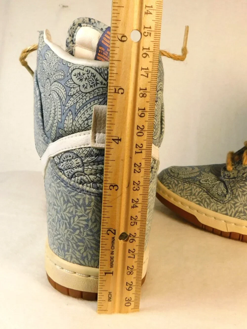 Nike Dunk Sky Hi Blue Recall Liberty of London Women's Size 8.5 Shoes 529040-401